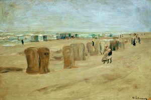 Scène de plage à Noordwijk - Max Liebermann