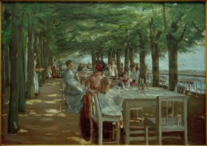 Terrasse au restaurant Jacob à Nienstedten sur l