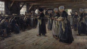 La grange à lin de Laren - Max Liebermann