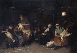 Femmes plumant des oies, 1872
