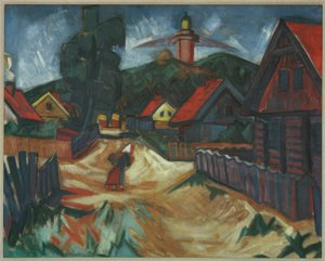 Cabanes de pêcheurs à Nidden - Max Pechstein