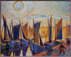 Bateaux de pêche à Leba - Max Pechstein