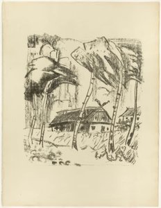 Ferme derrière les bouleaux, extrait de L