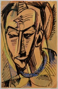 Tête masculine - Max Pechstein