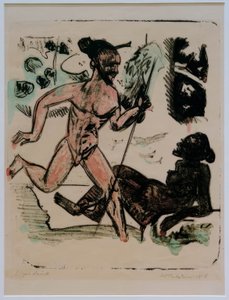 Palau III (coureur et nu) - Max Pechstein