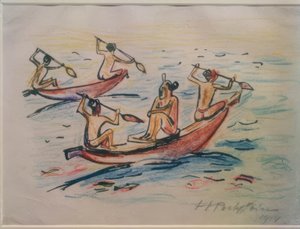 Photos de voyage Italie - Mers du Sud (bateaux à Palau) - Max Pechstein