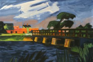 Le pont à Leba - Max Pechstein