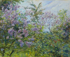 Lilas en fleurs, vers 1921 - Max Slevogt