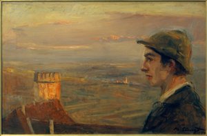 Buwi Griesinger avec vue sur Neukastel - Max Slevogt