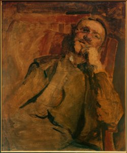 Autoportrait sur la chaise - Max Slevogt