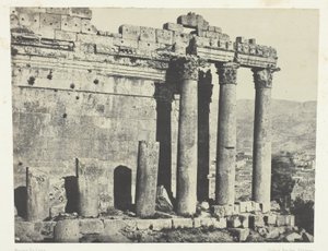 Baalbeck (Héliopolis), Temple Du Jupiter, Façade Occidentale; Syrie - Maxime Du Camp