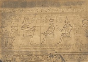 Bas-reliefs de la façade du Temple de Dendérah Tentyris, 1849-50 - Maxime Du Camp