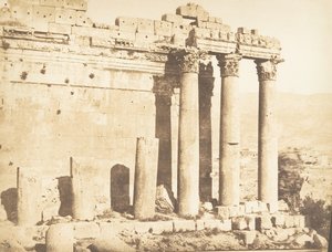 Colonnade occidentale du Temple de Jupiter, à Baalbek Héliopolis, 15 septembre 1850