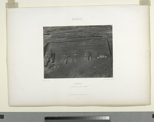 Détail du Grand Temple, Abu Sunbul, Égypte