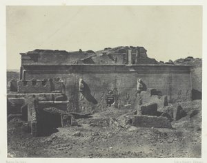 Façade postérieure, Grand Temple de Dendérah (Teutyres), Haute Égypte - Maxime Du Camp