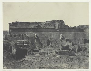 Façade postérieure, Grand Temple de Dendérah Teutyres, Haute Égypte, 1849-51, imprimé en 1852 - Maxime Du Camp