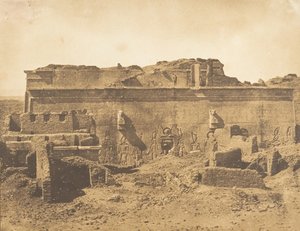 Façade postérieure du grand Temple de Dendérah Tentyris - Maxime Du Camp