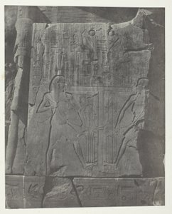 Gournah, Sculptures du Trône des Colosses; Thèbes - Maxime Du Camp