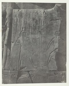 Gournah, Sculptures du Trône des Colosses, Thèbes, 1849-51, imprimé en 1852 - Maxime Du Camp