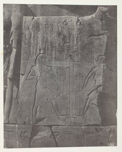 Gournah, Sculptures du Trône des Colosses; Thèbes - Maxime Du Camp