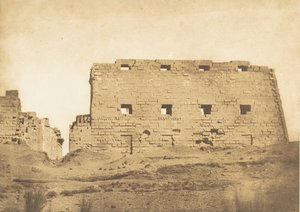 Grand pylône du palais de Karnak, Thèbes, 1849-50 - Maxime Du Camp