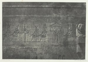 Grand Temple de Dendérah Teutyres, Sculptures de la Façade Postérieure, Haute-Égypte, 1849-51