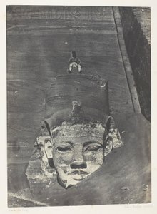 Ibsamboul, Colosse Occidental Du Spéos De Phrè; Nubie, plate 107 from the album "Egypte, Nubie, Palestine et Syrie" (1852)