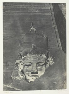 Ibsamboul, Colosse Occidental Du Spéos De Phrè, Nubie, 1849-51, imprimé en 1852 - Maxime Du Camp