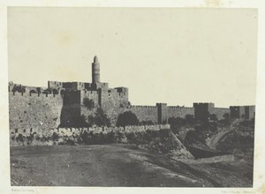 Jérusalem, Partie Occidentale Des Murailles, Palestine, 1849-51, imprimé en 1852 - Maxime Du Camp