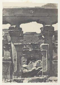 Kalabscheh, Porte du Pronaos; Nubie - Maxime Du Camp