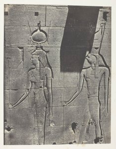 Kalabscheh, Sculptures De La Façade Postérieure Du Temple; Nubie, plate 92 from the album "Egypte, Nubie, Palestine et Syrie" (1852)