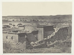 Kalabscheh, Vue Générale du Temple de Kalabscheh Talmis, Nubie, 1849-51, imprimé 1852 - Maxime Du Camp