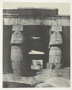 Karnak, Portique du Temple de Khons; Thèbes - Maxime Du Camp