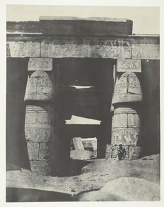 Karnak, Portique du Temple de Khons, Thèbes, 1849-1851, imprimé 1852 - Maxime Du Camp