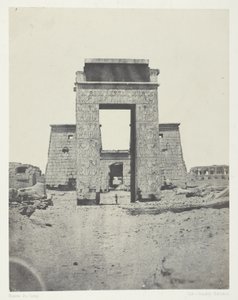 Karnak, Propylône du Temple de Khons; Thèbes - Maxime Du Camp