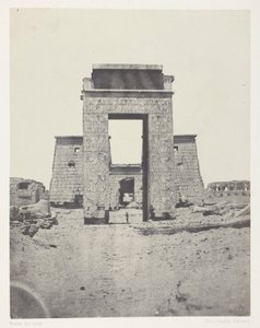 Karnak, Propylône du Temple de Khons; Thèbes - Maxime Du Camp
