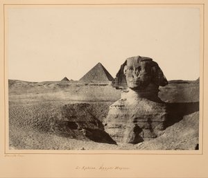 Le Sphinx, Égypte Moyenne - Maxime Du Camp