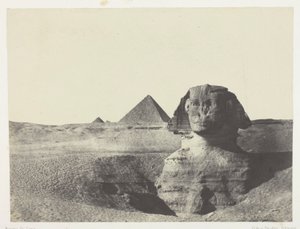 Le Sphinx vu de face, Moyenne Égypte - Maxime Du Camp