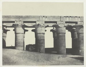 Louqsor, Grande Colonnade du Palais; Thèbes - Maxime Du Camp