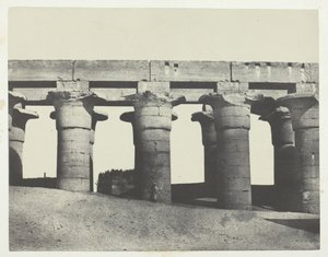 Louqsor, Grande Colonnade du Palais, Thèbes, 1849-1851, imprimé 1852 - Maxime Du Camp