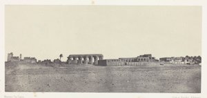 Louqsor, vue générale des ruines ; Thèbes - Maxime Du Camp