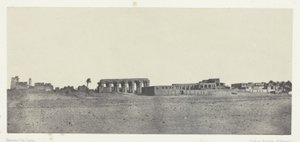 Louqsor, vue générale des ruines ; Thèbes - Maxime Du Camp
