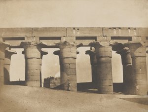 Louqsor, grande colonnade du palais, 1849-51 - Maxime Du Camp