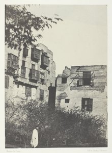 Maison et jardin dans le quartier Frank, Le Caire - Maxime Du Camp