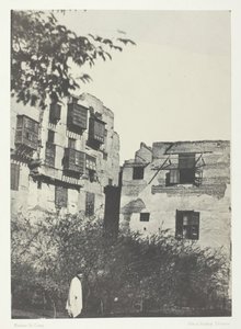 Maison et jardin dans le quartier Frank, Le Caire, 1849-51, imprimé en 1852 - Maxime Du Camp