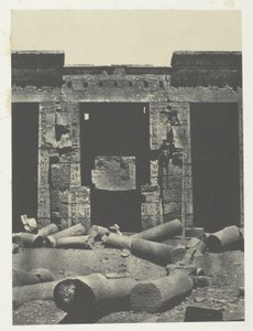 Médinet-Habou, Partie Orientale du Péristyle du Palais de Ramsès-Méiamoun; Thèbes - Maxime Du Camp