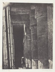 Médinet-Habou, Galerie du Palais de Ramsès-Méiamoun; Thèbes - Maxime Du Camp