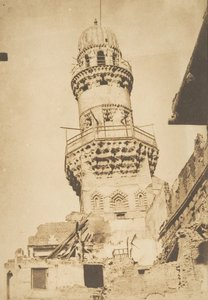 Minaret penché de la Mosquée de Bibars, au Caire - Maxime Du Camp
