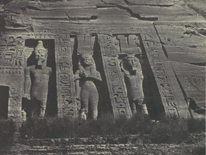 Nubie. Ibsamboul. Partie septentrionale du Spéos d