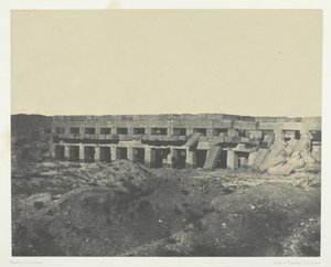 Palais de Karnak, Appartements Privés du Palais, Promenoir de Thoutmôsis III, Thèbes, 1849-51 - Maxime Du Camp